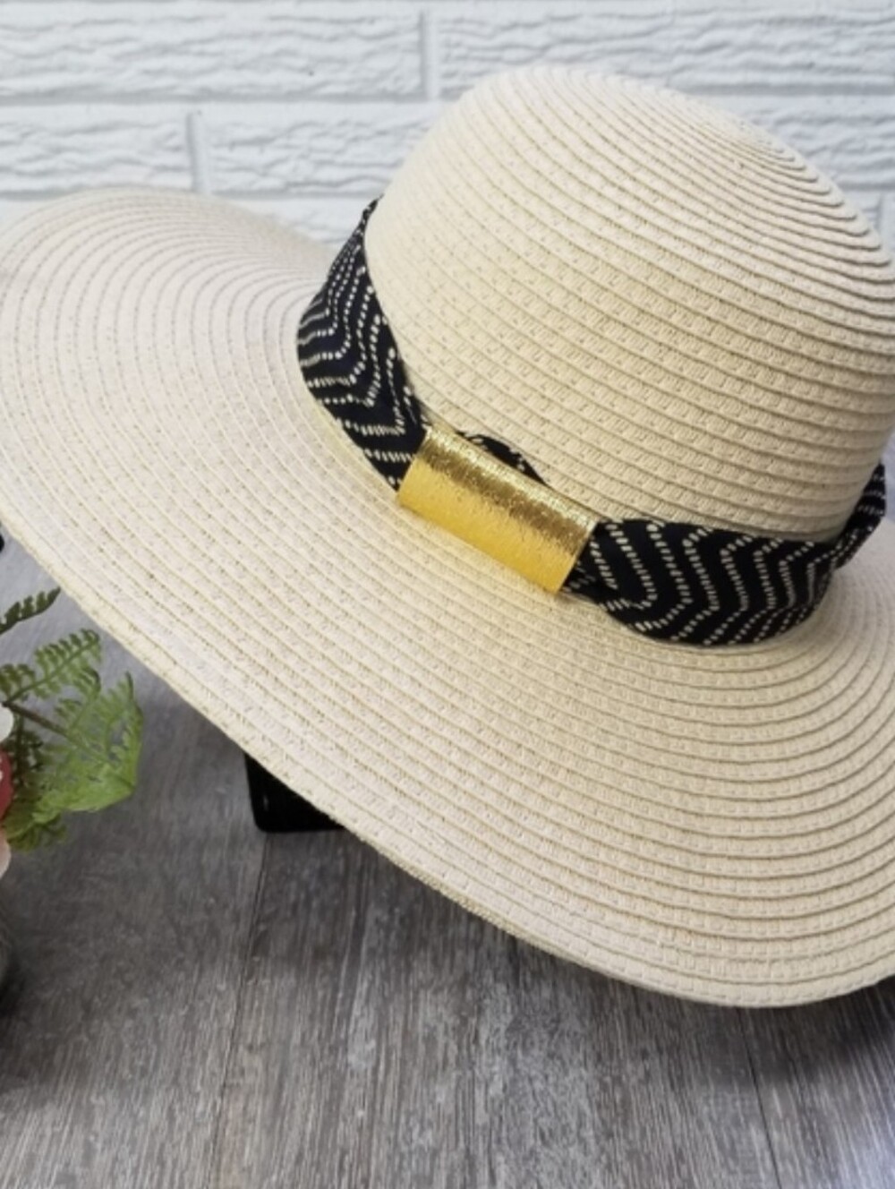 Mud Pie Woven Sun Hat - Picture 3 of 7